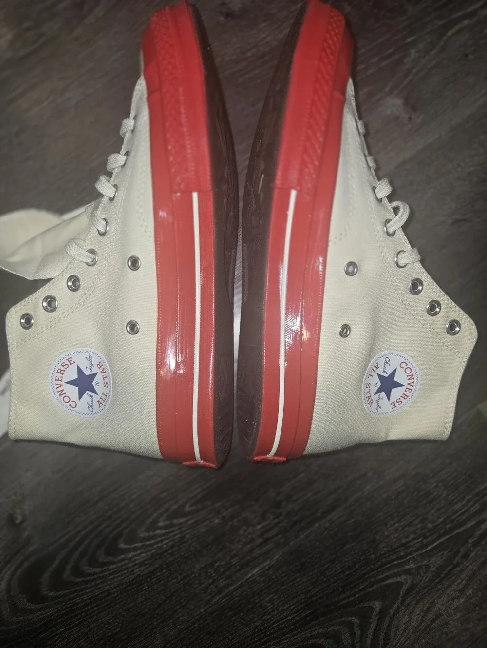 NWT Converse x Comme des Garcons PLAY Chuck 70 Hi: Men’s 8 / Women’s 10 - Picture 6 of 10